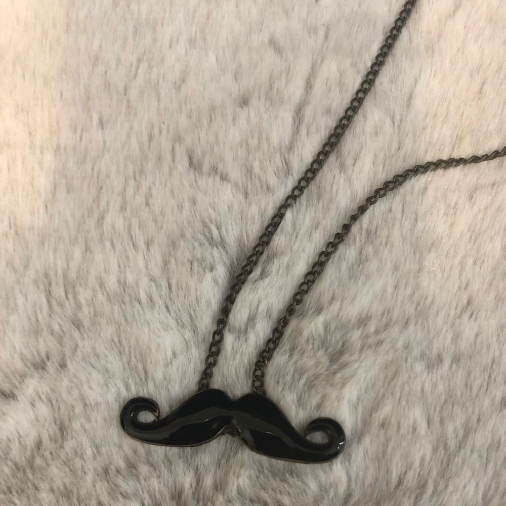 Mustache Long necklace - Picture 2 of 2